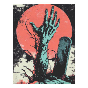 Impression Photo Horror Comic Zombie Graveyard