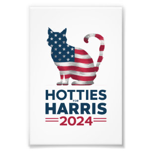 Impression Photo Hotties Pour Harris 2024 Femmes aux chats Kamala H
