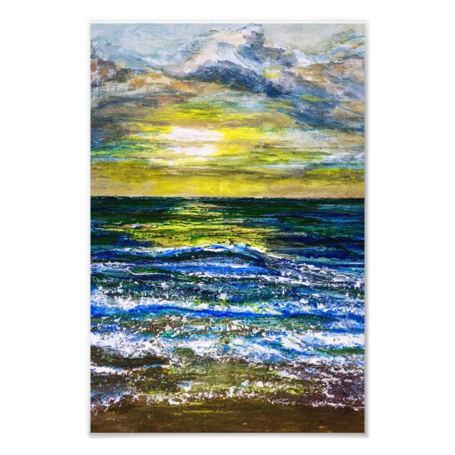 Impression photo - Humeurs de coucher de soleil au (Devant)