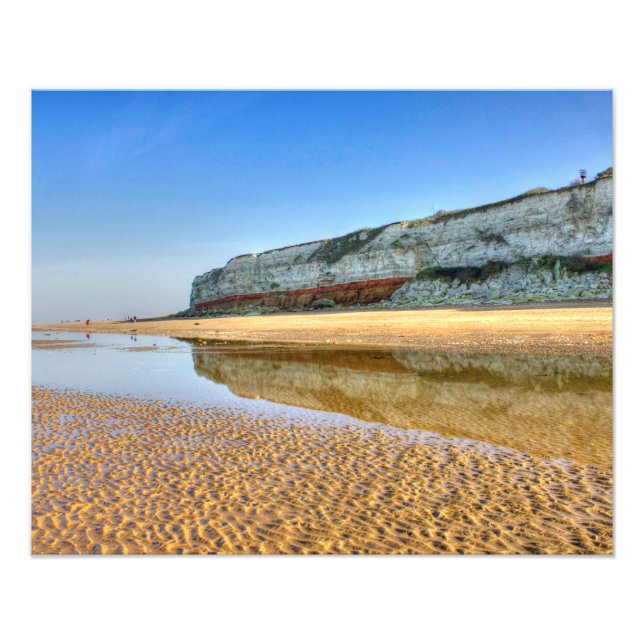 Impression Photo Hunstanton Cliffs Reflected at Low Tide, Norfolk (Devant)