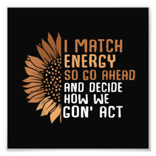 Impression Photo I Match Energie Empowerment Afro W Afrique-Amériqu