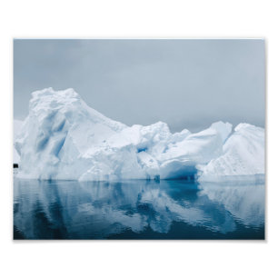 Impression Photo Iceberg avec réflexion dans l'océan Antarctique