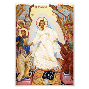 Impression Photo Icône orthodoxe de l'Anastasis Résurrection