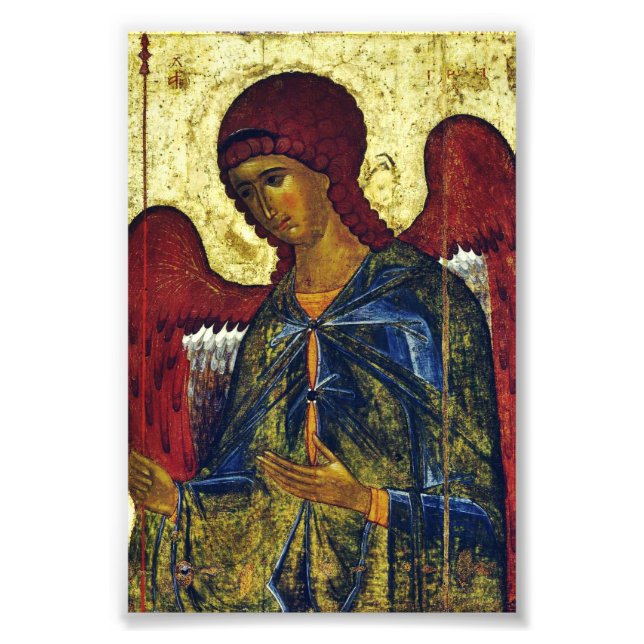 Impression Photo Icône orthodoxe Saint Ange Gabriel (Devant)