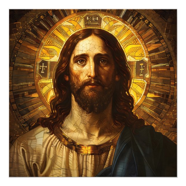 Impression Photo Icône religieuse Jésus Christ (Devant)