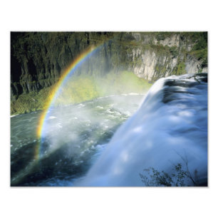 Impression Photo Idaho. États-Unis. Arc-en-ciel dans le jet au-dess