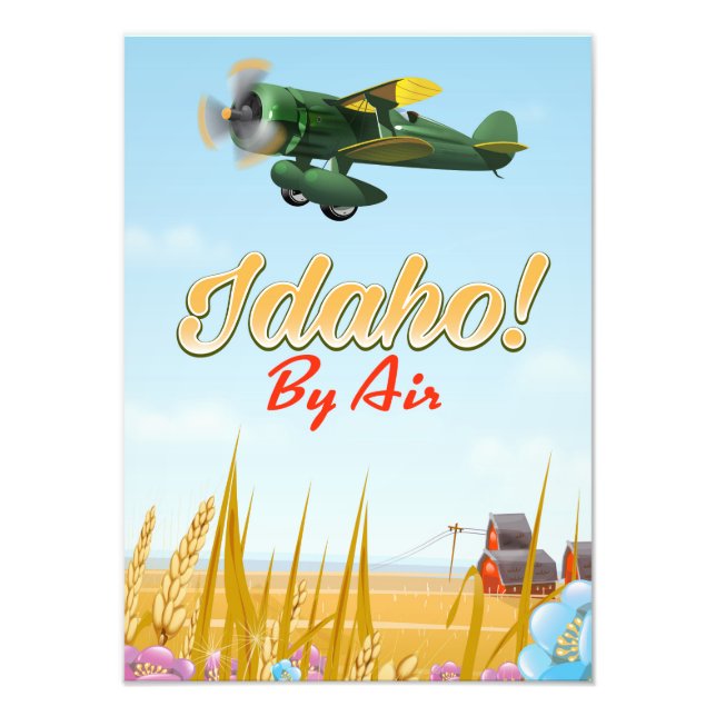 Impression Photo Idaho ! Par avion (Devant)