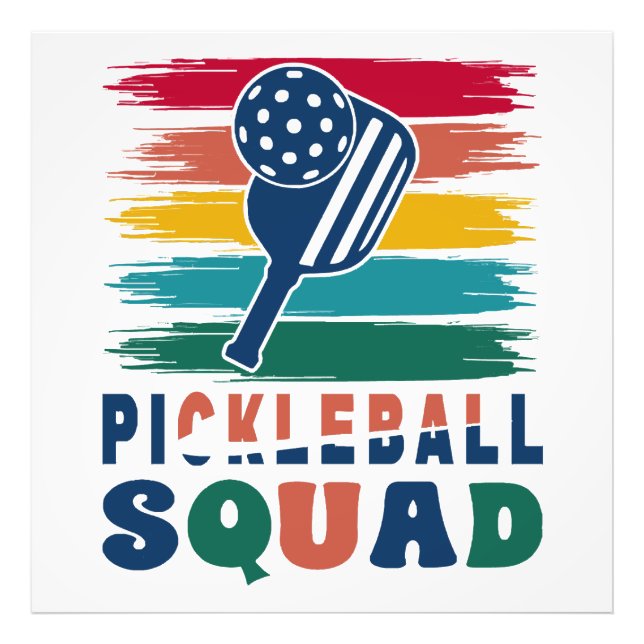 Impression Photo Idée cadeau pour joueurs de pickleball (Devant)