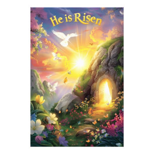 Impression Photo Il est ressuscité — Résurrection de Pâques —  Luc 
