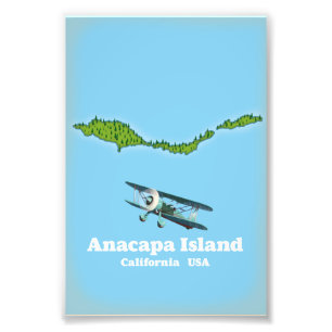 Impression Photo Île Anacapa Californie États-Unis carte