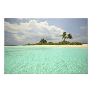 Impression Photo Île Mathidhoo, inhabitée, Huvadhoo Nord