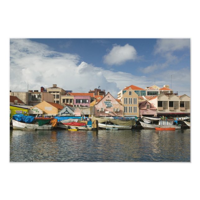 Impression Photo Îles ABC, CURAÇAO, Willemstad : Punda, (Devant)