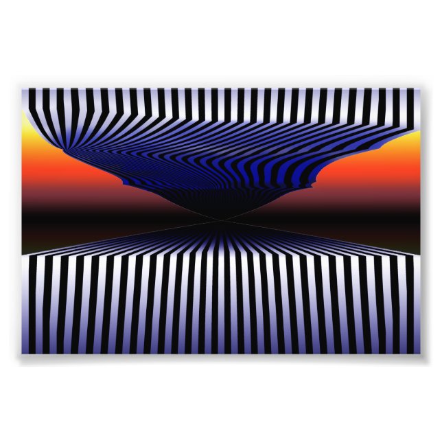 Impression Photo Illusion optique 3D numérique Surréalisme esthétiq (Devant)
