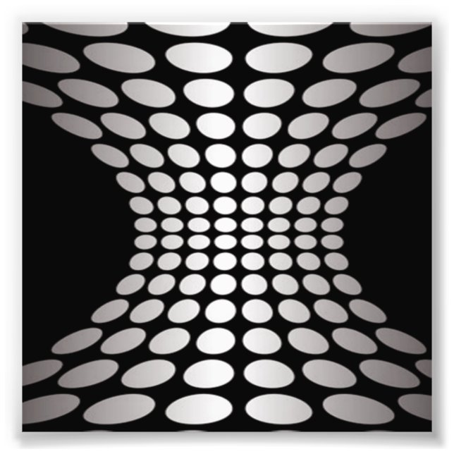 Impression Photo Illusion optique noir et blanc (Devant)