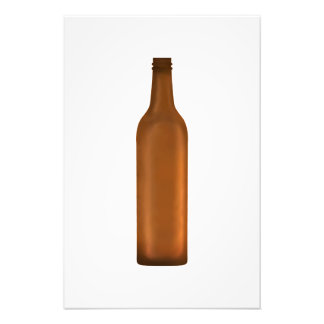 Impression Photo Illustration de bouteille en verre ambre