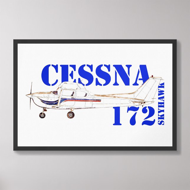Impression Photo Illustration de la conception de l'avion Cessna 17 (Créateur téléchargé)