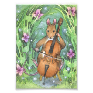 Impression Photo Illustration de l'orchestre de souris musicale Cel
