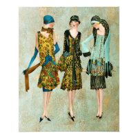 Illustration de mode vintage des années 1930