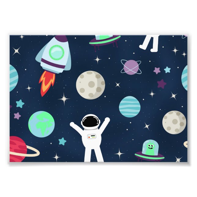 Impression Photo illustration de motif spatial (Devant)