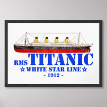 Illustration Titanic RMS - White Star Line 1912