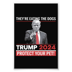 Impression Photo Ils mangent le débat Trump 2024 sur les chiens