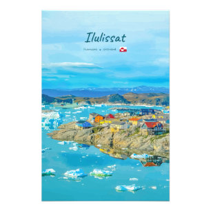 Impression Photo Ilulissat, Groenland - Ville des Icebergs