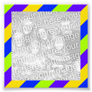 Impression Photo Image du cadre de bandes lumineuses