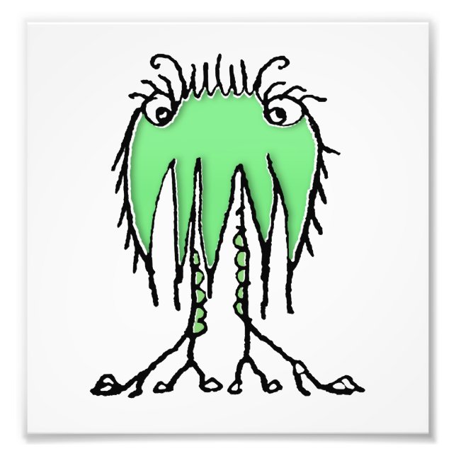 Impression Photo Imaginaire dessin alien mignon (Devant)