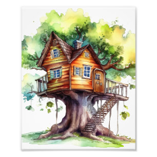 Impression Photo Imaginaire Fairy tree house