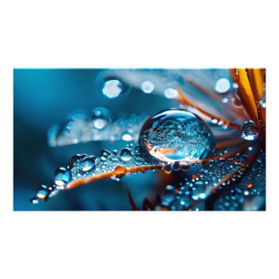 Impression Photo Imaginaire macro eau gouttes