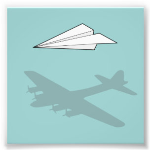 Impression Photo Imagination trop active d'avion de papier