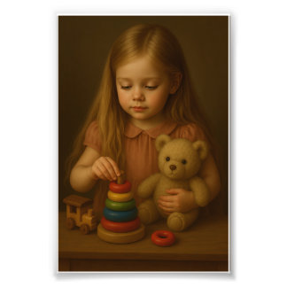 Impression Photo “Impression d'art de portrait d'enfant classique”