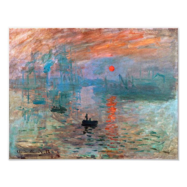 Impression Photo Impression, soleil levant | Claude Monet | (Devant)