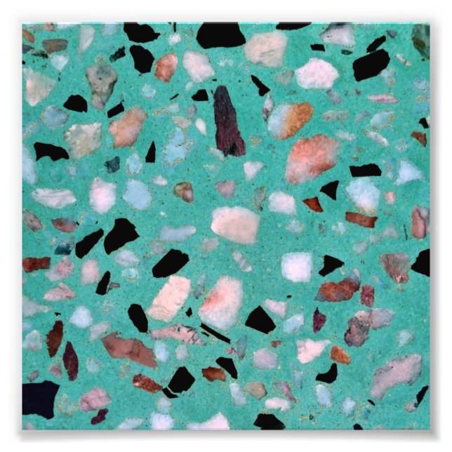 Impression Photo Impressionnante image abstraite en marbre vintage (Devant)