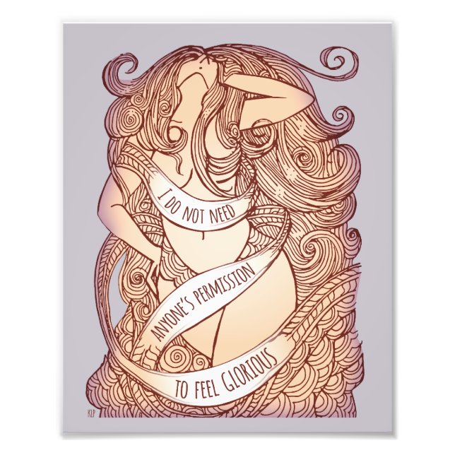 Impression Photo Imprimé glorieux moyen à Lilac (Devant)