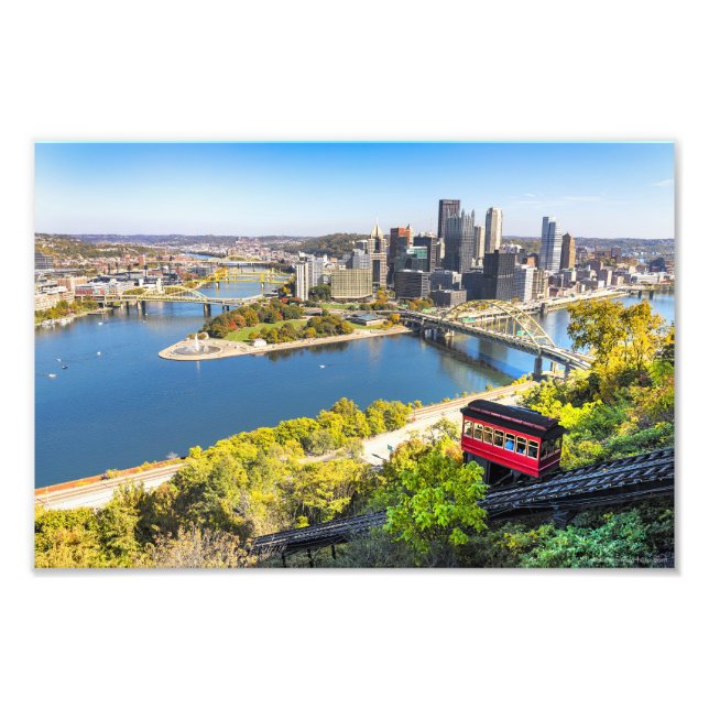 Impression Photo Incliné de Pittsburgh Pennsylvanie (Devant)