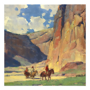 Impression Photo « Indiens à travers Canyon de Chelly » par Edgar P