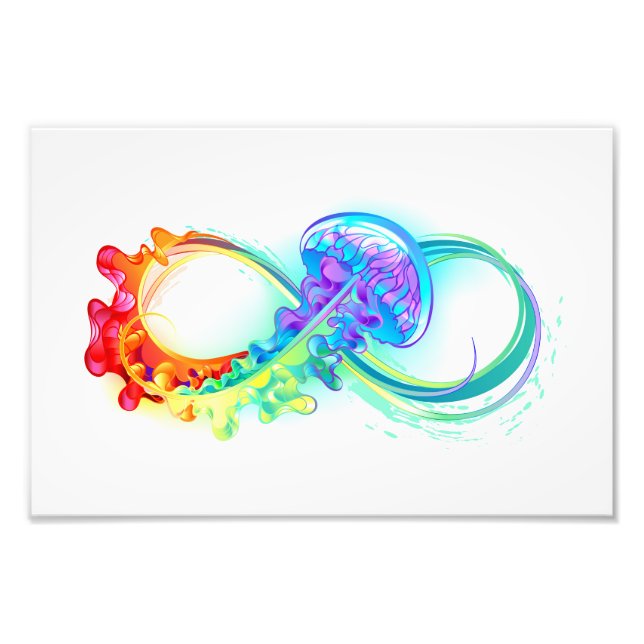 Impression Photo Infinity avec Rainbow Jellyfish (Devant)