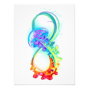 Impression Photo Infinity avec Rainbow Jellyfish