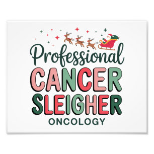Impression Photo Infirmière en oncologie Noël Cancer Chimiothérapie