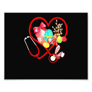Impression Photo Infirmière en soins Bunny Stétoscope Oreilles de l