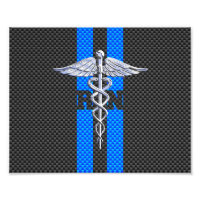 Infirmière inscrite RN Caduceus Carbon Decor