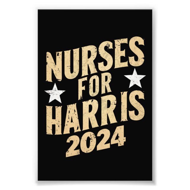 Impression Photo Infirmières pour Harris 2024 États-Unis (Devant)