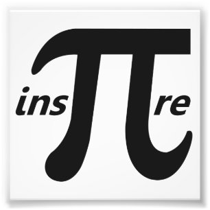 Impression Photo Inspirez le symbole inspiré de pi
