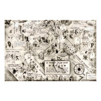 Interdiction Era Harlem, New York Speakeasy Map