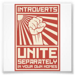 Impression Photo Introverts unissent séparément dans vos propres