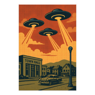 Impression Photo Invasion Alien Pop Art MCM