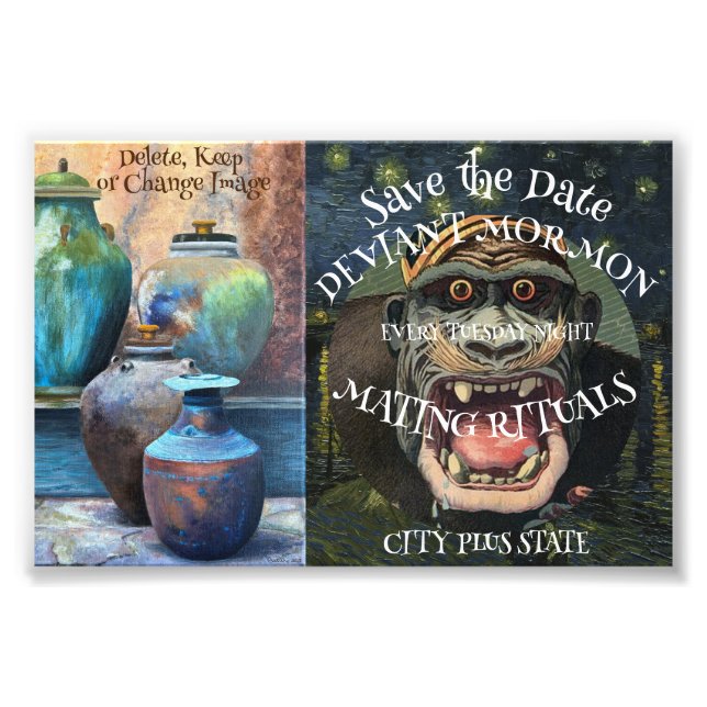 Impression Photo Invitation à la fête d'économie de budget (Devant)