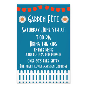 Impression Photo Invitation de Garden Fete