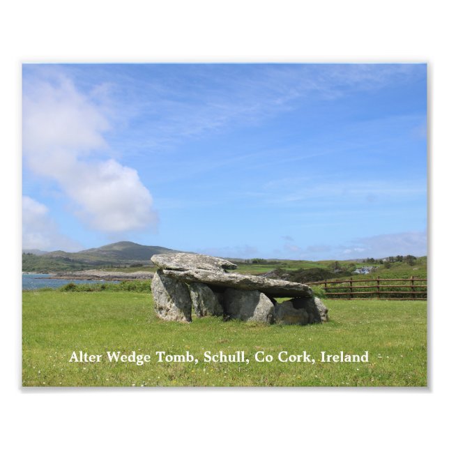 Impression Photo Irish Alter Wedge Tomb, Schull, Co Cork, Irlande (Devant)